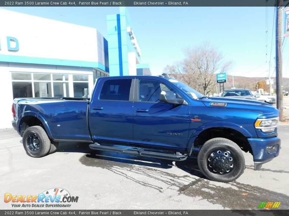 Patriot Blue Pearl 2022 Ram 3500 Laramie Crew Cab 4x4 Photo #3