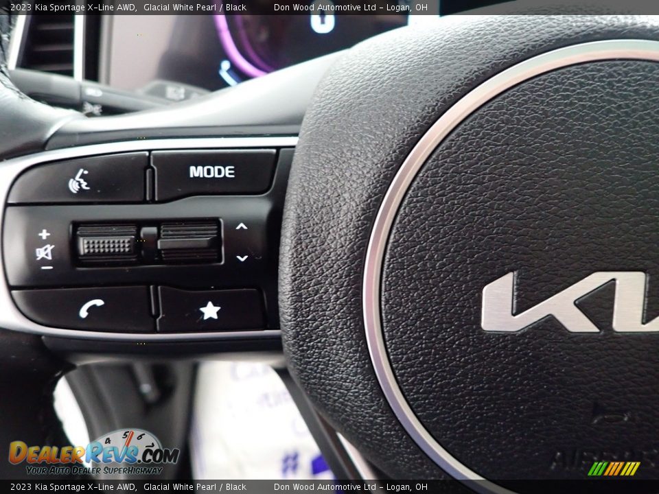 2023 Kia Sportage X-Line AWD Glacial White Pearl / Black Photo #19