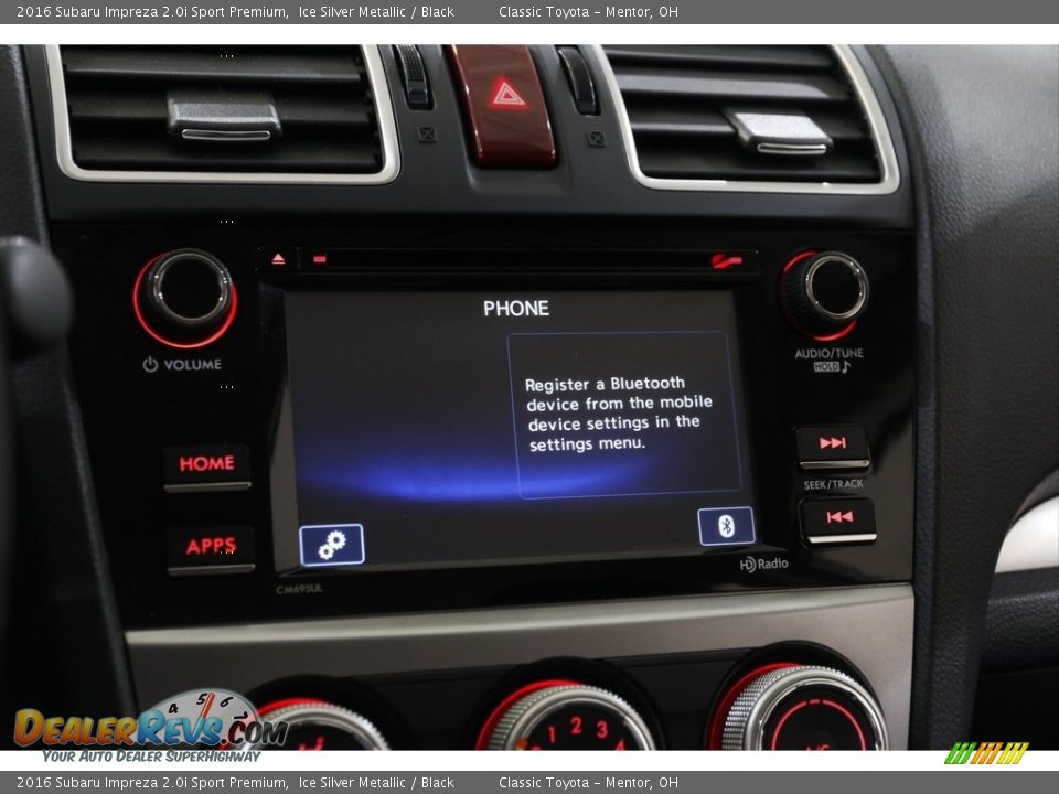 2016 Subaru Impreza 2.0i Sport Premium Ice Silver Metallic / Black Photo #12
