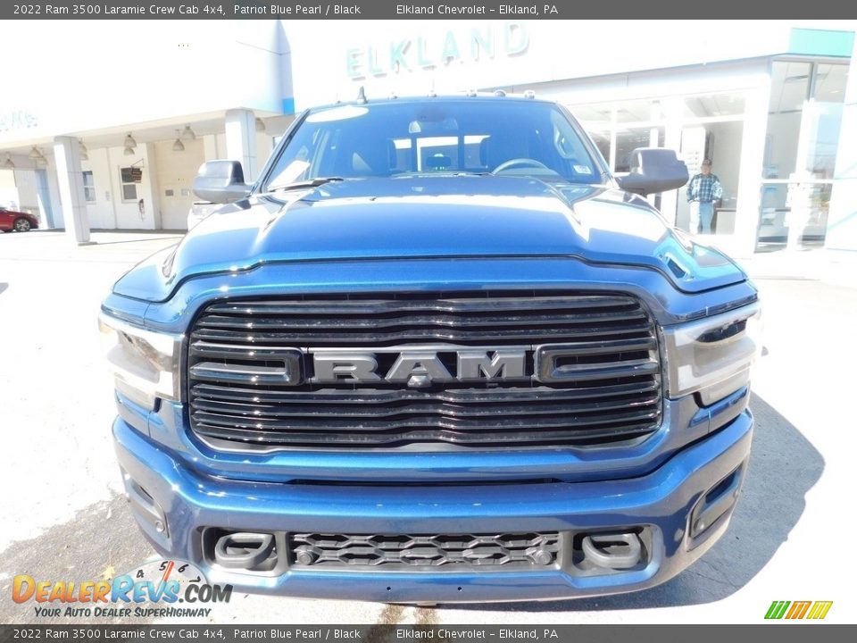 2022 Ram 3500 Laramie Crew Cab 4x4 Patriot Blue Pearl / Black Photo #13