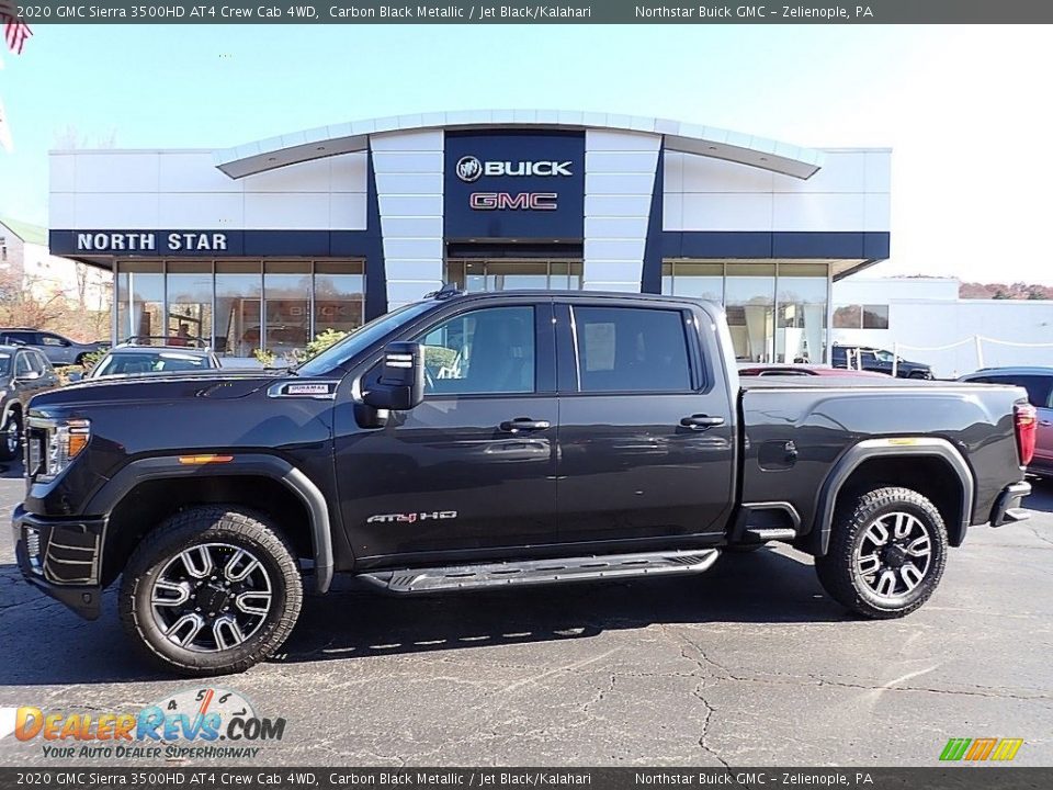 2020 GMC Sierra 3500HD AT4 Crew Cab 4WD Carbon Black Metallic / Jet Black/Kalahari Photo #1