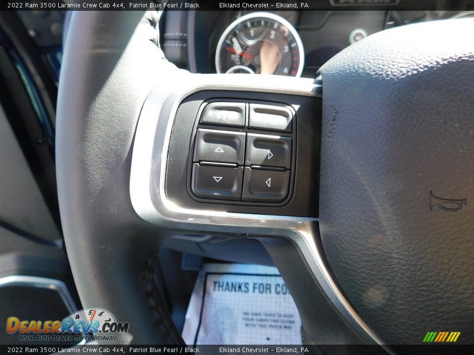 2022 Ram 3500 Laramie Crew Cab 4x4 Steering Wheel Photo #29