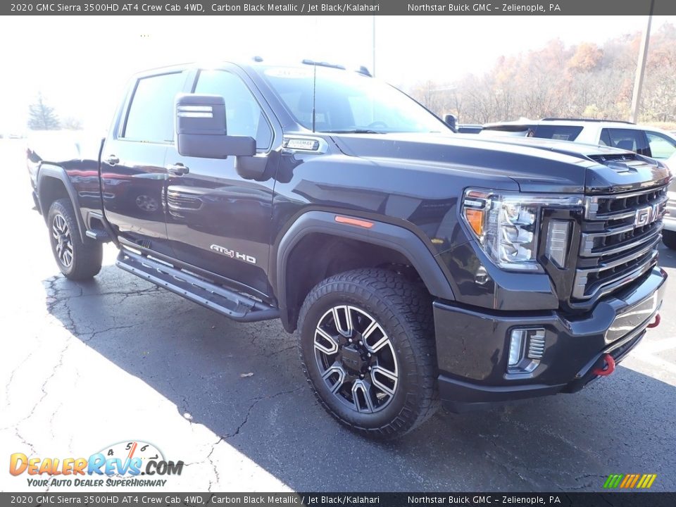 2020 GMC Sierra 3500HD AT4 Crew Cab 4WD Carbon Black Metallic / Jet Black/Kalahari Photo #9