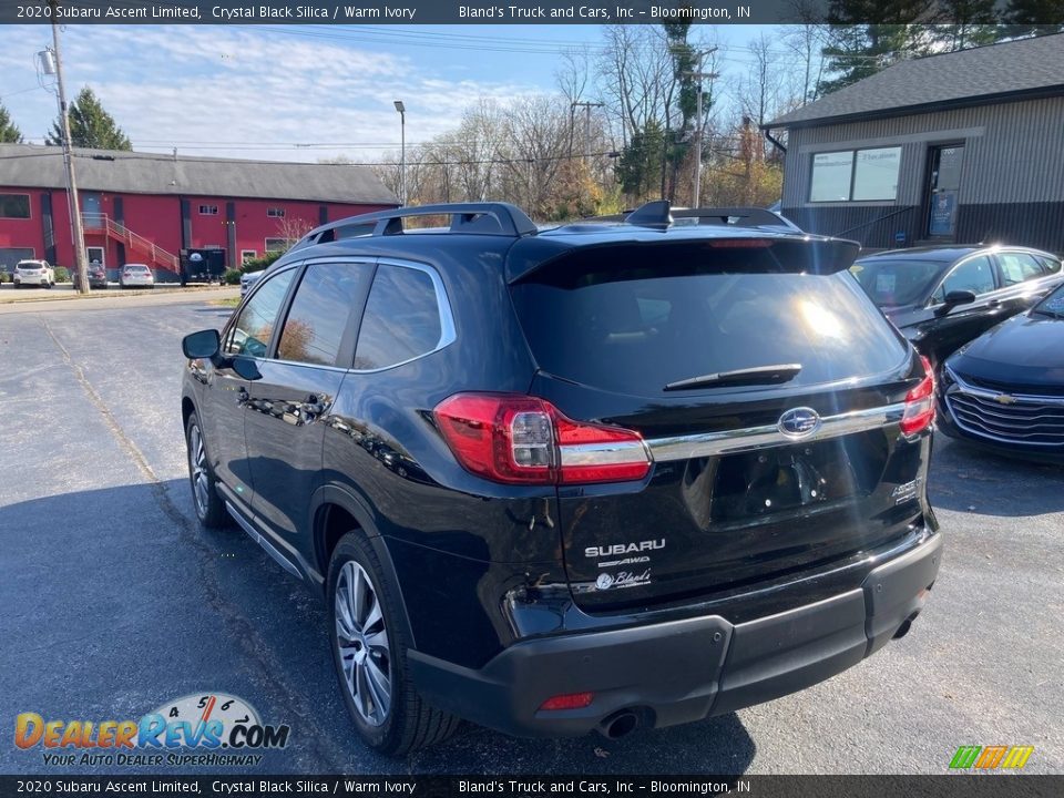 2020 Subaru Ascent Limited Crystal Black Silica / Warm Ivory Photo #3