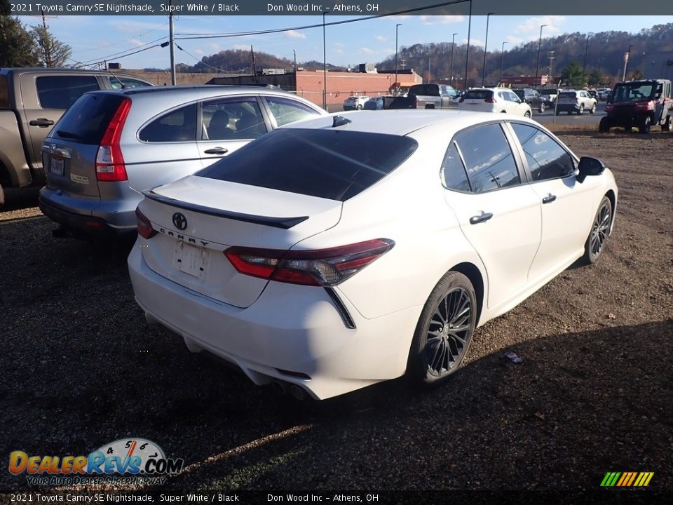 2021 Toyota Camry SE Nightshade Super White / Black Photo #10