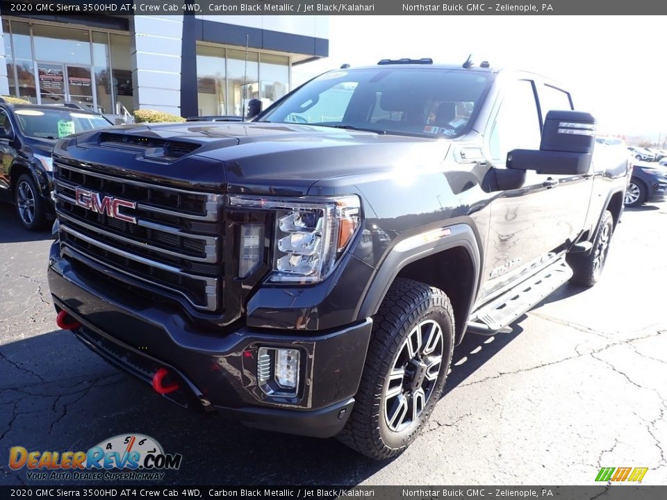 2020 GMC Sierra 3500HD AT4 Crew Cab 4WD Carbon Black Metallic / Jet Black/Kalahari Photo #12