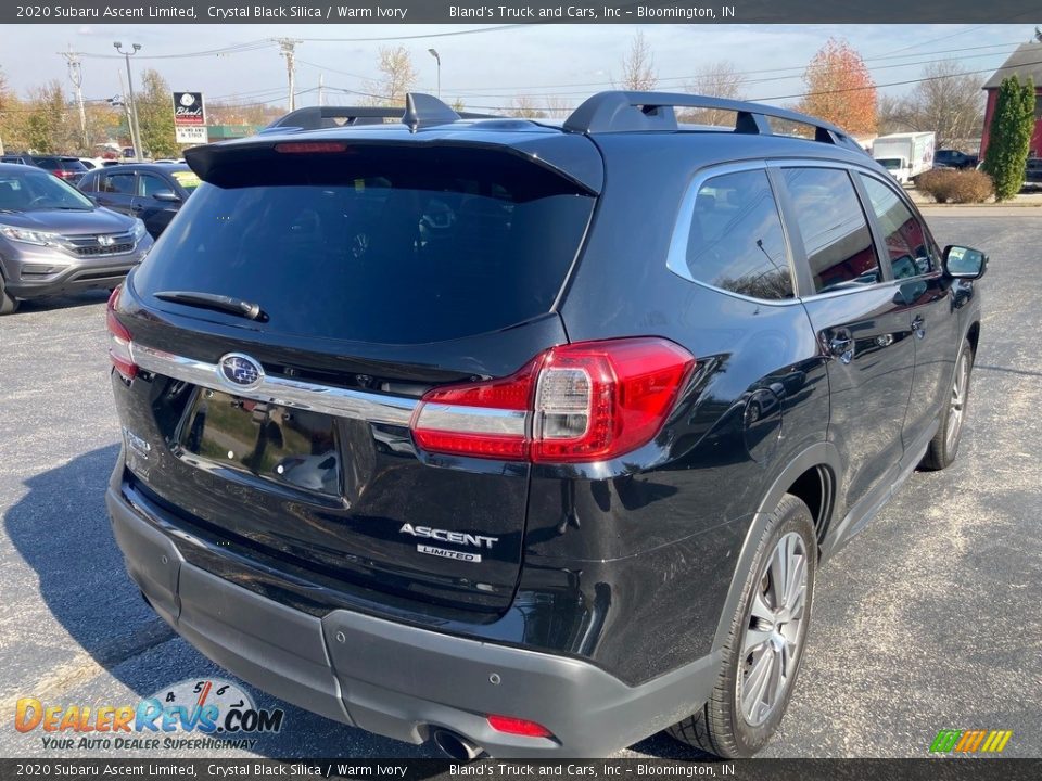 2020 Subaru Ascent Limited Crystal Black Silica / Warm Ivory Photo #6