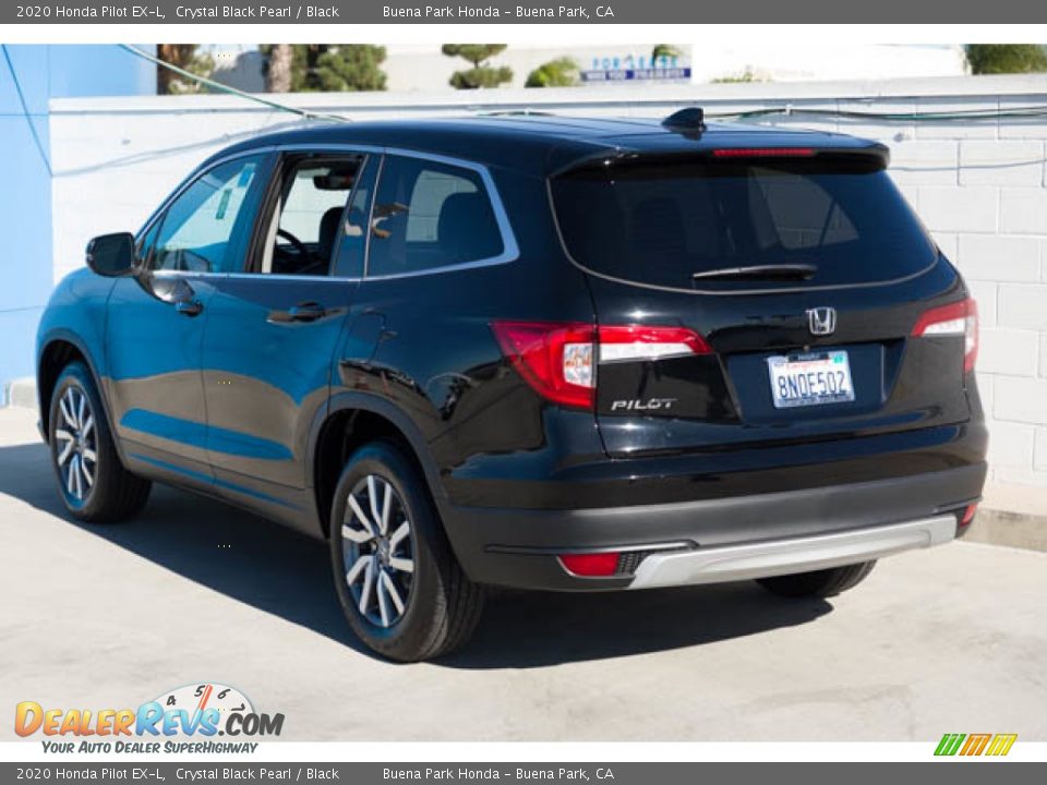 2020 Honda Pilot EX-L Crystal Black Pearl / Black Photo #2