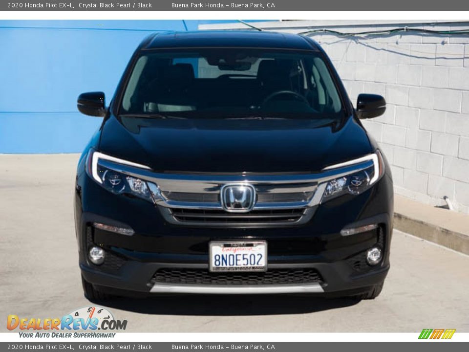 2020 Honda Pilot EX-L Crystal Black Pearl / Black Photo #8