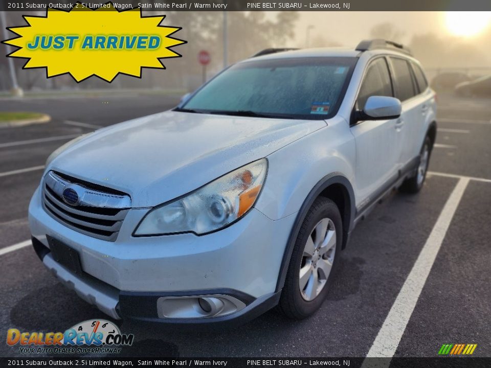 2011 Subaru Outback 2.5i Limited Wagon Satin White Pearl / Warm Ivory Photo #1