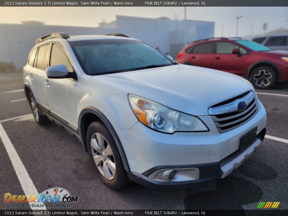 2011 Subaru Outback 2.5i Limited Wagon Satin White Pearl / Warm Ivory Photo #2