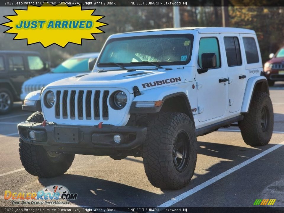 2022 Jeep Wrangler Unlimited Rubicon 4x4 Bright White / Black Photo #1