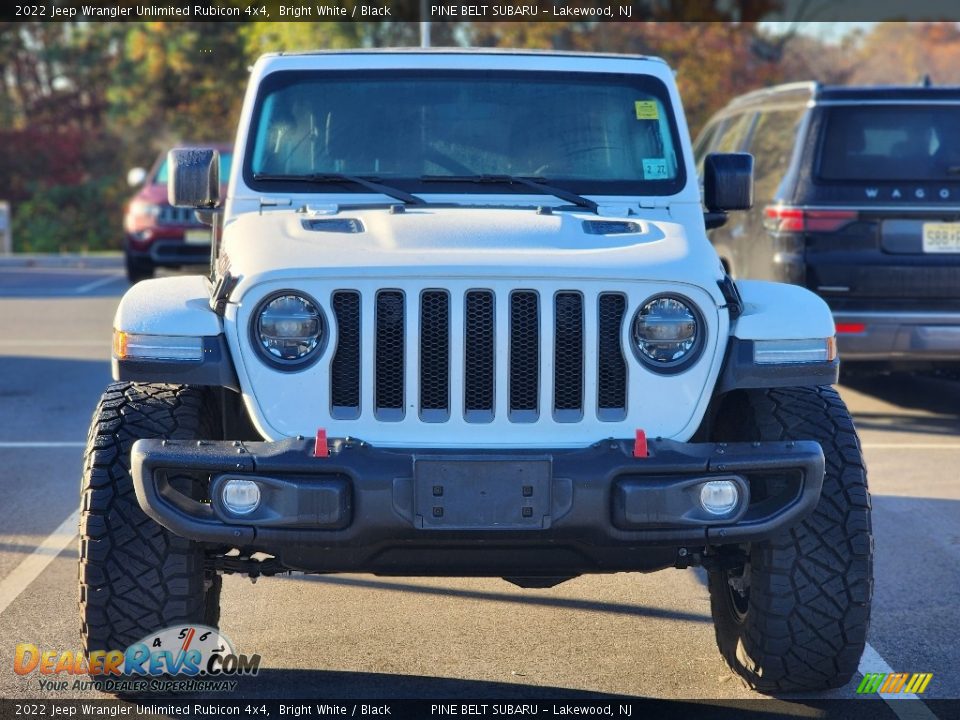 2022 Jeep Wrangler Unlimited Rubicon 4x4 Bright White / Black Photo #3