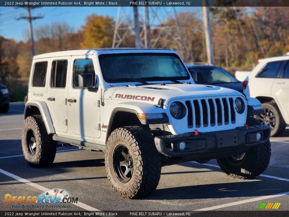 2022 Jeep Wrangler Unlimited Rubicon 4x4 Bright White / Black Photo #4