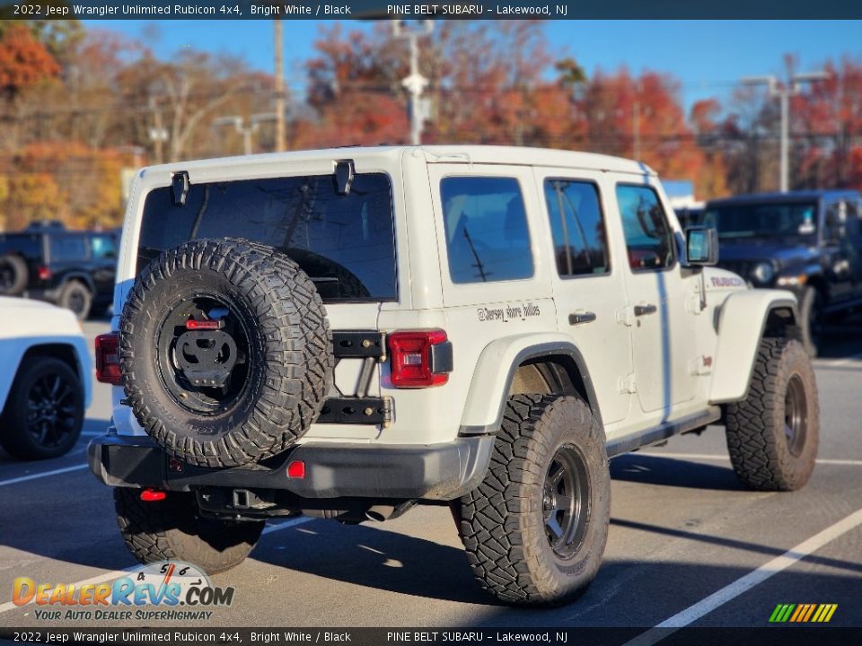 2022 Jeep Wrangler Unlimited Rubicon 4x4 Bright White / Black Photo #9