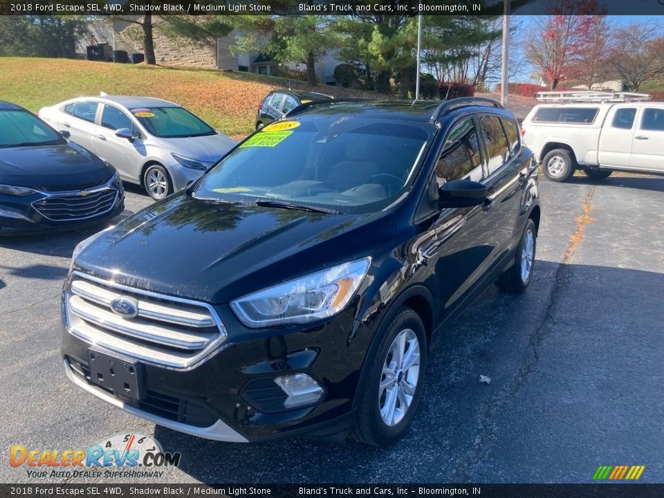 2018 Ford Escape SEL 4WD Shadow Black / Medium Light Stone Photo #2