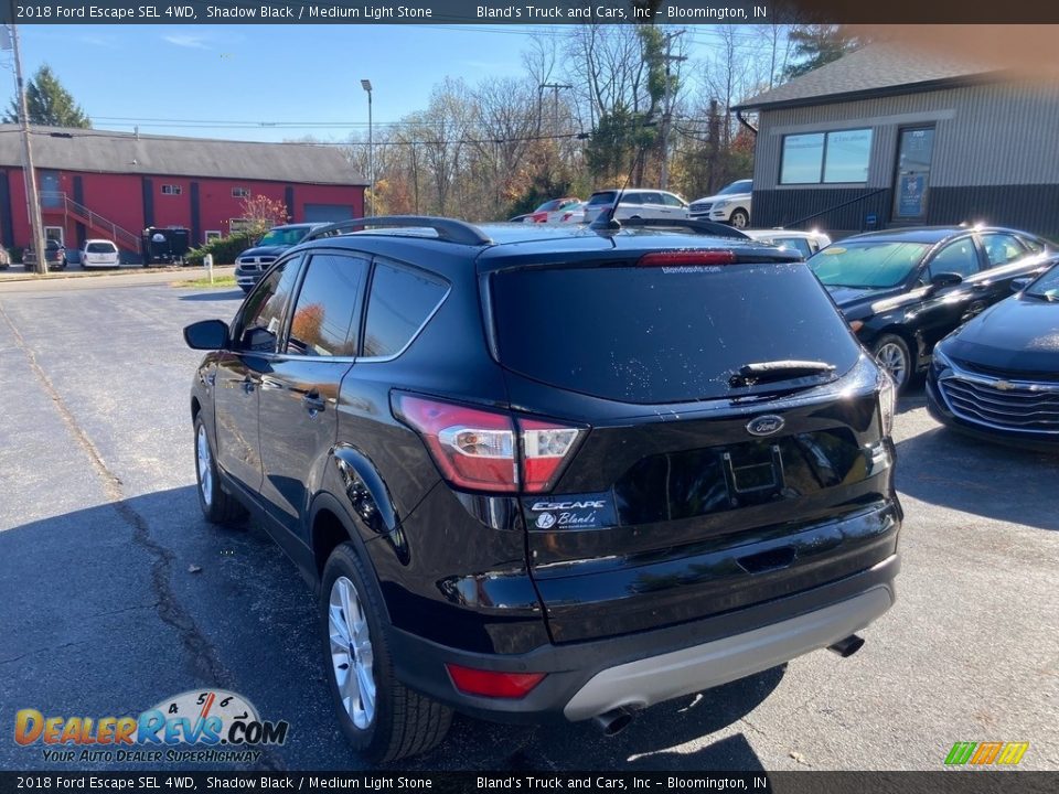 2018 Ford Escape SEL 4WD Shadow Black / Medium Light Stone Photo #3