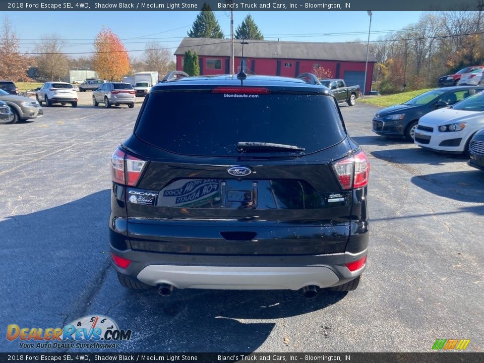 2018 Ford Escape SEL 4WD Shadow Black / Medium Light Stone Photo #4