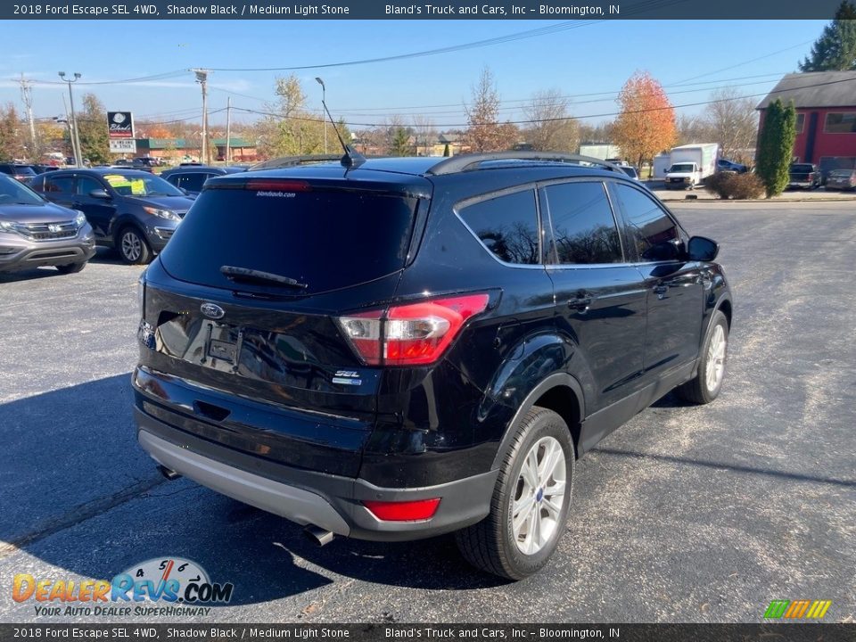 2018 Ford Escape SEL 4WD Shadow Black / Medium Light Stone Photo #5