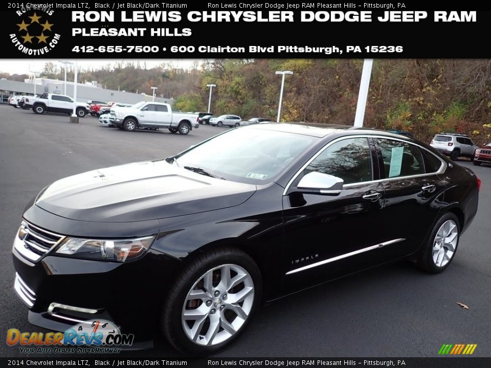 2014 Chevrolet Impala LTZ Black / Jet Black/Dark Titanium Photo #1