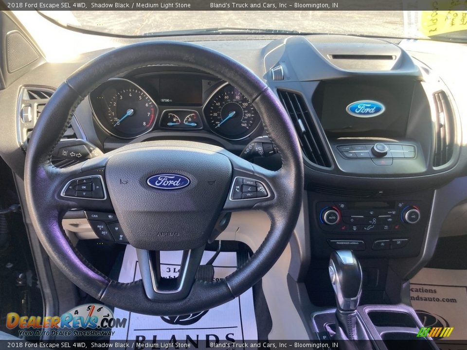 2018 Ford Escape SEL 4WD Shadow Black / Medium Light Stone Photo #10