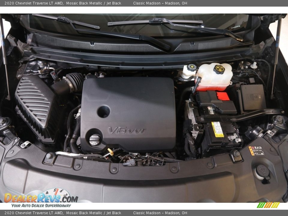 2020 Chevrolet Traverse LT AWD Mosaic Black Metallic / Jet Black Photo #22