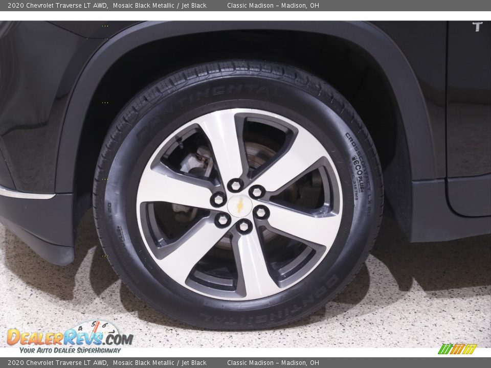 2020 Chevrolet Traverse LT AWD Mosaic Black Metallic / Jet Black Photo #23