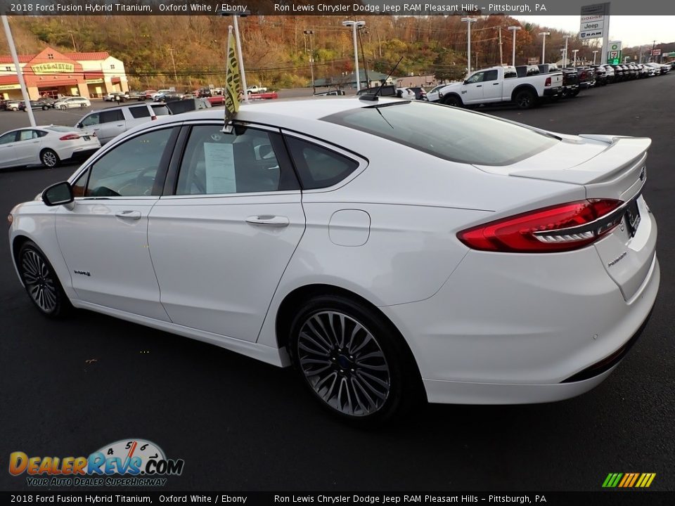 2018 Ford Fusion Hybrid Titanium Oxford White / Ebony Photo #3