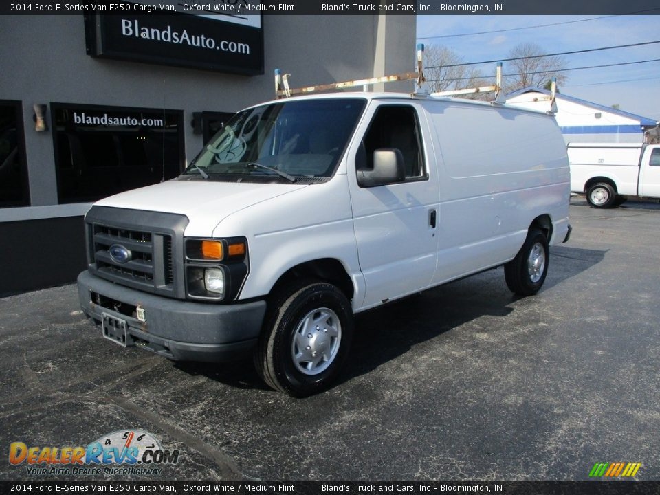 2014 Ford E-Series Van E250 Cargo Van Oxford White / Medium Flint Photo #2