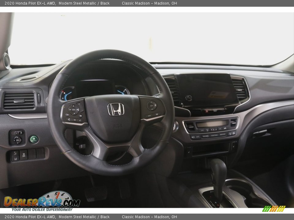 2020 Honda Pilot EX-L AWD Modern Steel Metallic / Black Photo #6