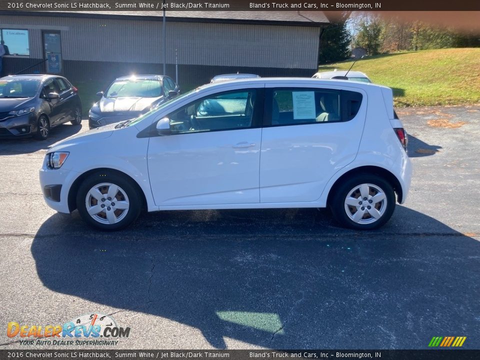 2016 Chevrolet Sonic LS Hatchback Summit White / Jet Black/Dark Titanium Photo #1