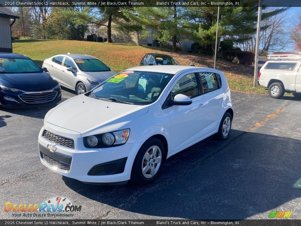 2016 Chevrolet Sonic LS Hatchback Summit White / Jet Black/Dark Titanium Photo #3