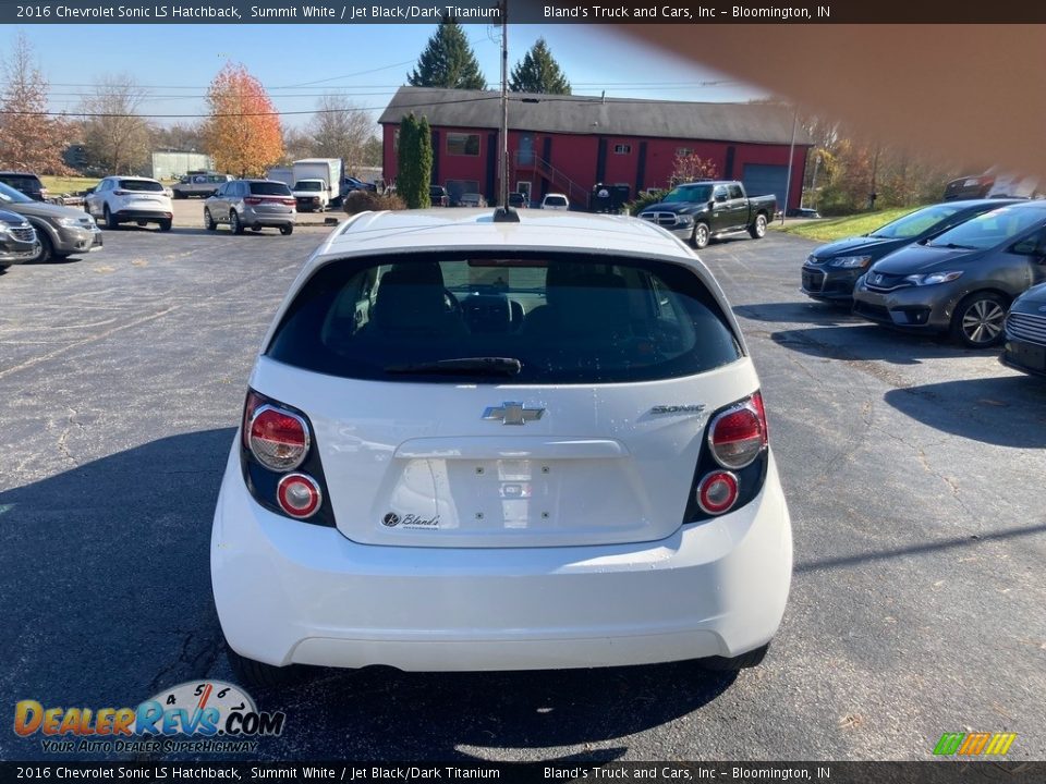 2016 Chevrolet Sonic LS Hatchback Summit White / Jet Black/Dark Titanium Photo #5