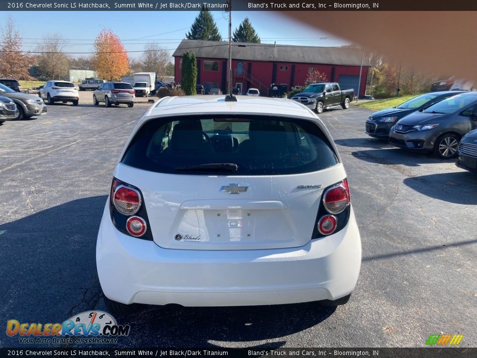 2016 Chevrolet Sonic LS Hatchback Summit White / Jet Black/Dark Titanium Photo #5