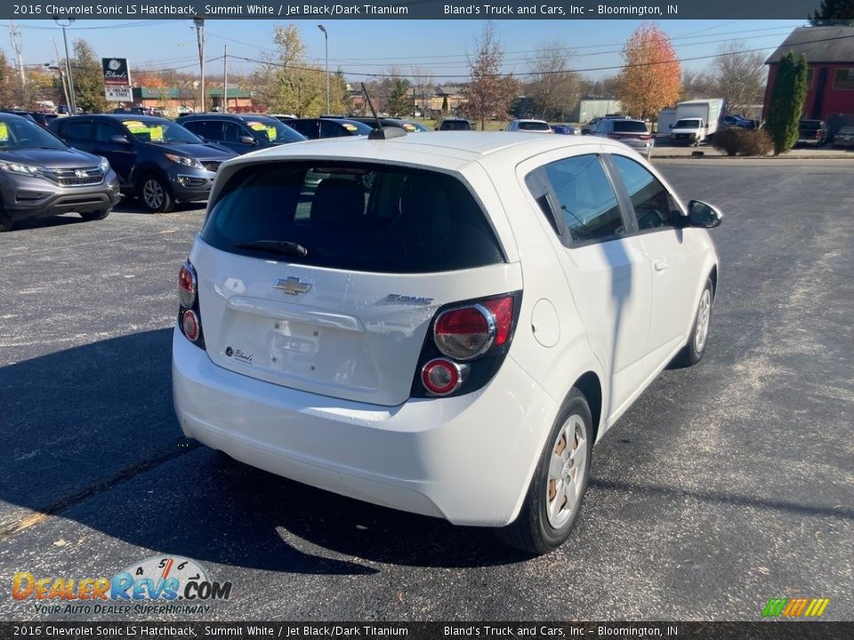 2016 Chevrolet Sonic LS Hatchback Summit White / Jet Black/Dark Titanium Photo #6