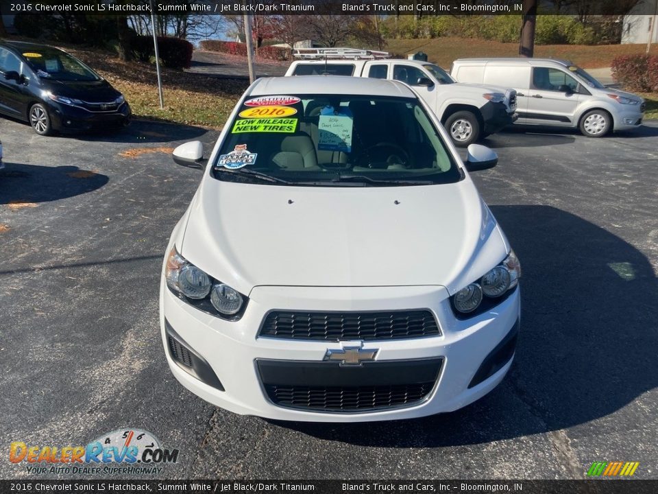 2016 Chevrolet Sonic LS Hatchback Summit White / Jet Black/Dark Titanium Photo #8
