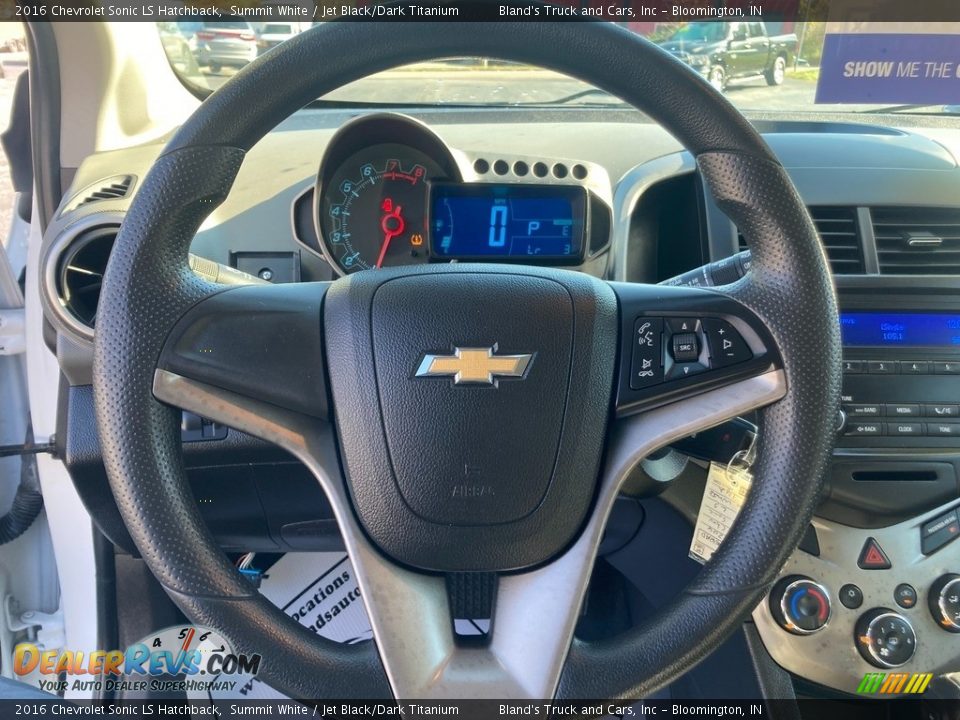 2016 Chevrolet Sonic LS Hatchback Summit White / Jet Black/Dark Titanium Photo #14