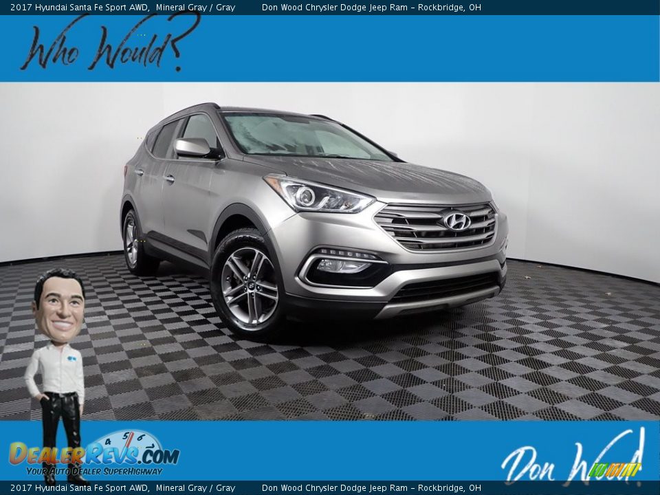 2017 Hyundai Santa Fe Sport AWD Mineral Gray / Gray Photo #1