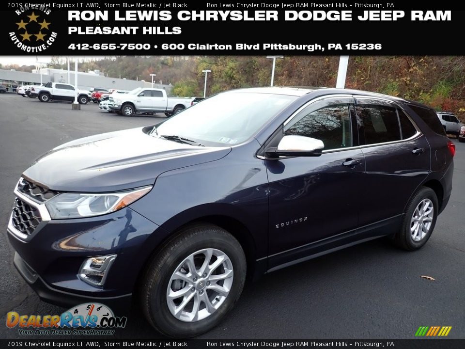 2019 Chevrolet Equinox LT AWD Storm Blue Metallic / Jet Black Photo #1