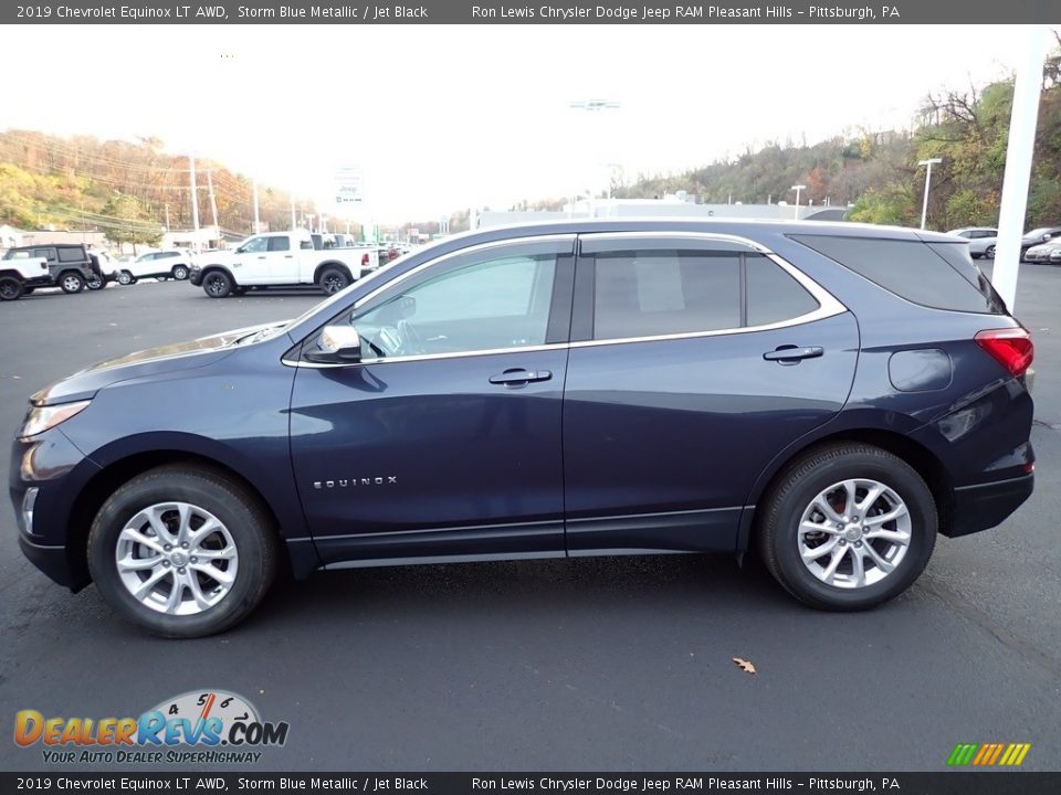 2019 Chevrolet Equinox LT AWD Storm Blue Metallic / Jet Black Photo #2