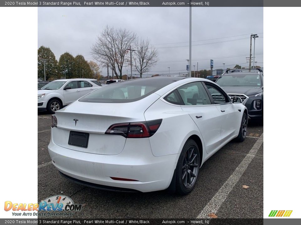 2020 Tesla Model 3 Standard Range Plus Pearl White Multi-Coat / White/Black Photo #5