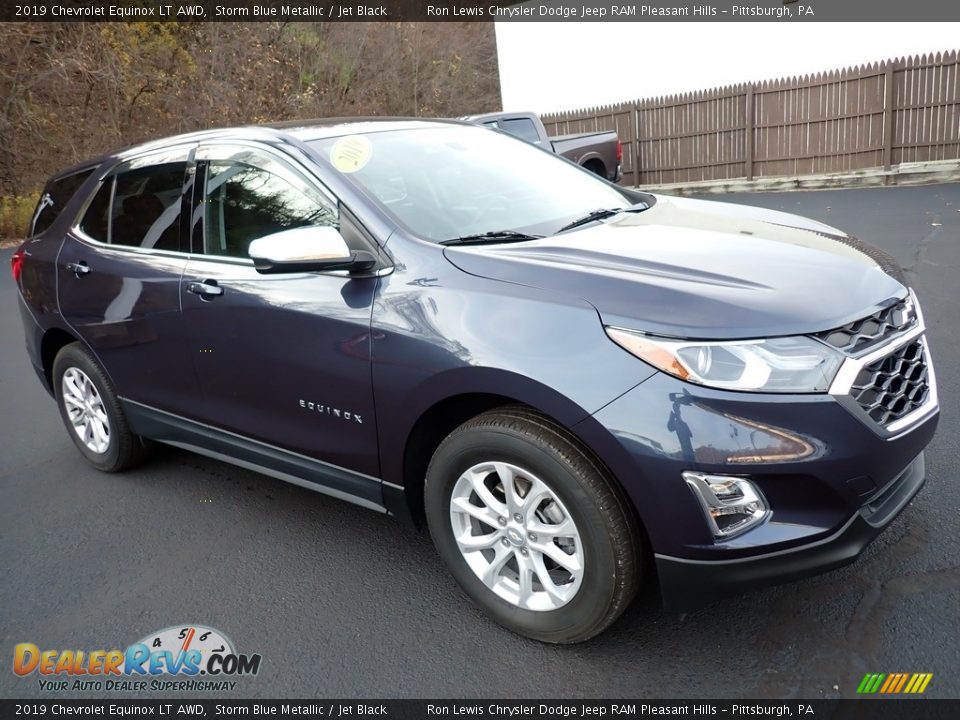 2019 Chevrolet Equinox LT AWD Storm Blue Metallic / Jet Black Photo #8