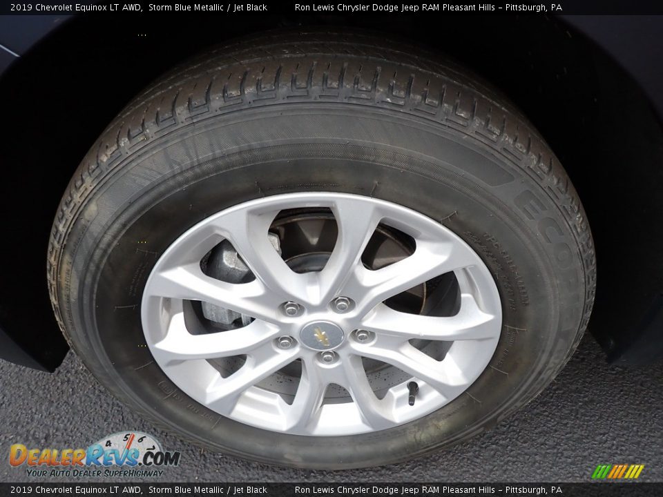 2019 Chevrolet Equinox LT AWD Storm Blue Metallic / Jet Black Photo #10