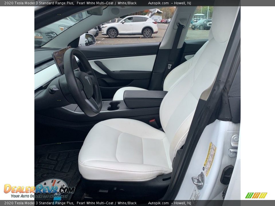 2020 Tesla Model 3 Standard Range Plus Pearl White Multi-Coat / White/Black Photo #17