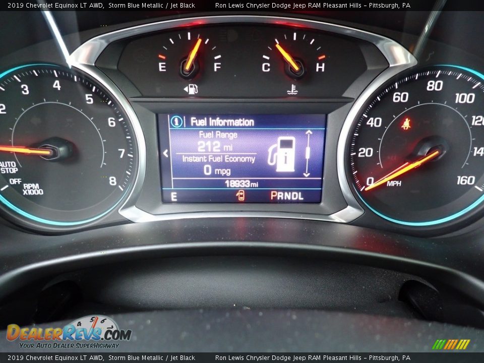 2019 Chevrolet Equinox LT AWD Storm Blue Metallic / Jet Black Photo #20
