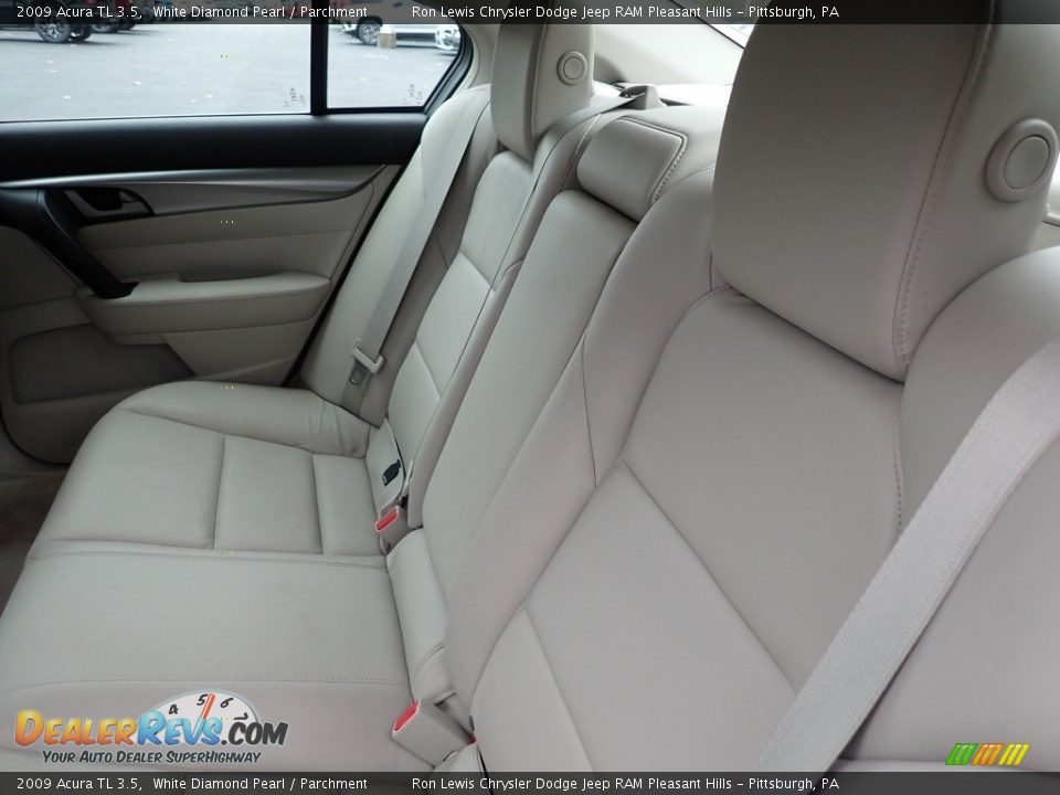 2009 Acura TL 3.5 White Diamond Pearl / Parchment Photo #12