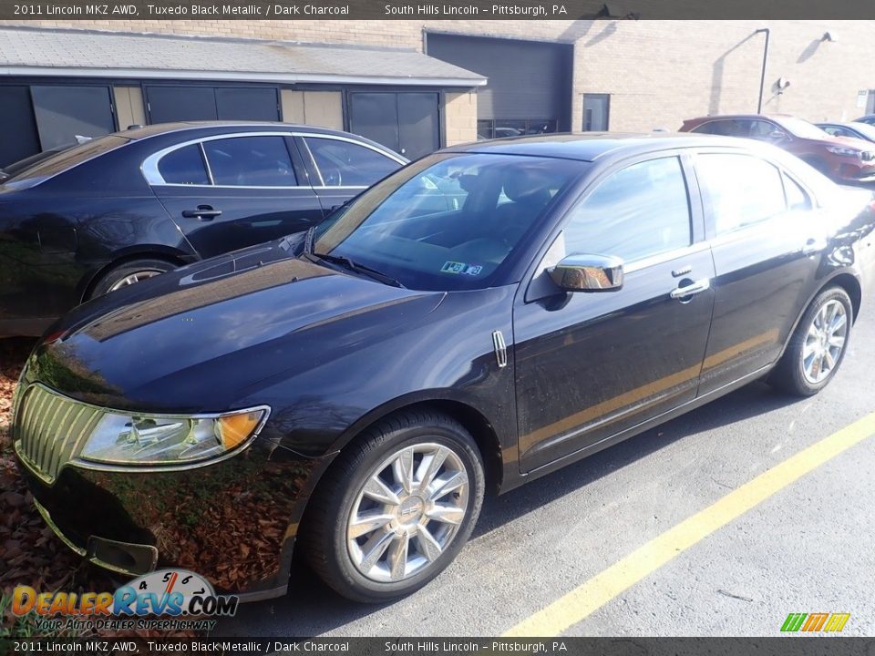 2011 Lincoln MKZ AWD Tuxedo Black Metallic / Dark Charcoal Photo #1