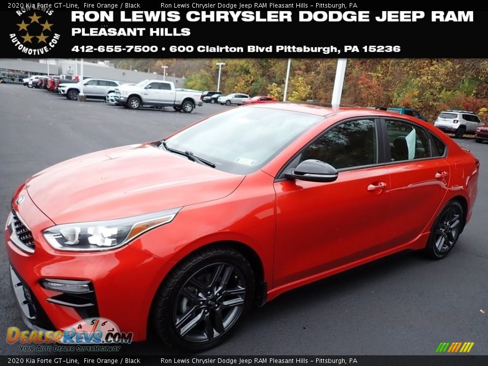 2020 Kia Forte GT-Line Fire Orange / Black Photo #1