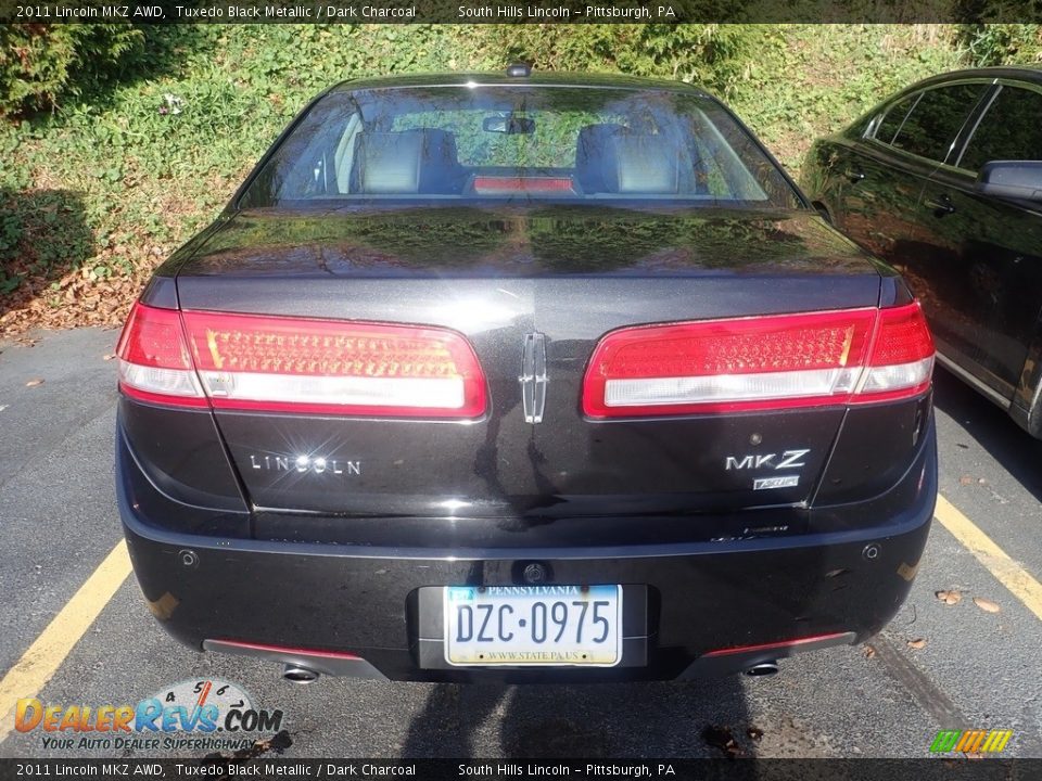 2011 Lincoln MKZ AWD Tuxedo Black Metallic / Dark Charcoal Photo #3