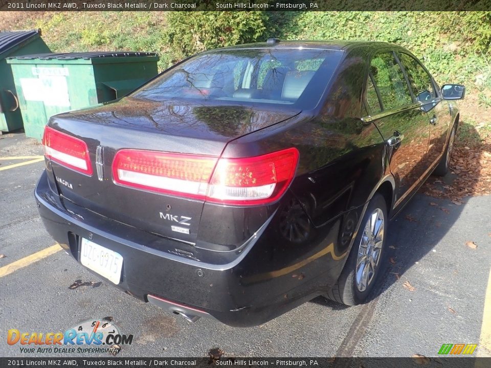 2011 Lincoln MKZ AWD Tuxedo Black Metallic / Dark Charcoal Photo #4